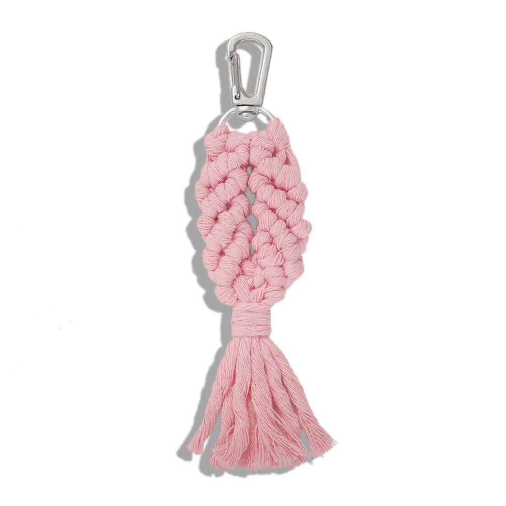 Porte-clé macramé couleur