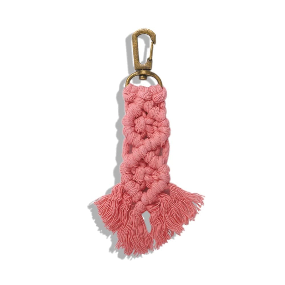 Porte-clé macramé couleur
