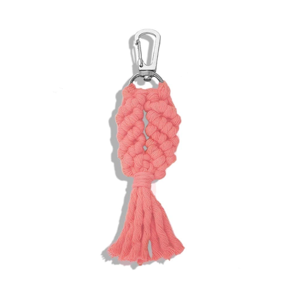 Porte-clé macramé couleur