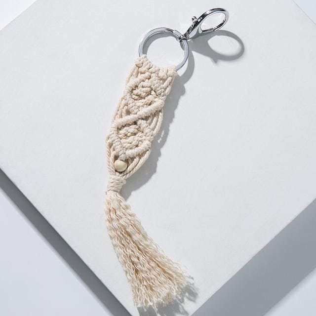 Porte-clé macramé simple