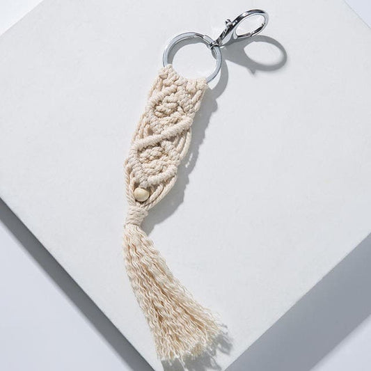 Porte-clé macramé simple