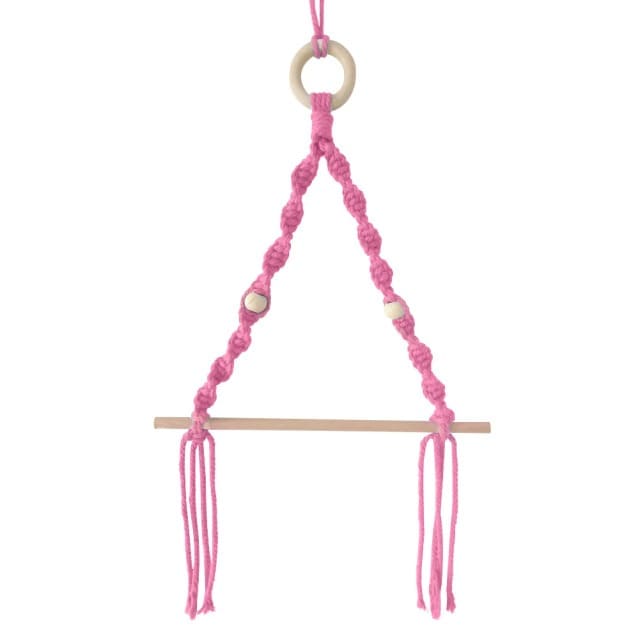 Porte-papier toilette coloré macramé