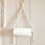 Porte rouleau macramé perles