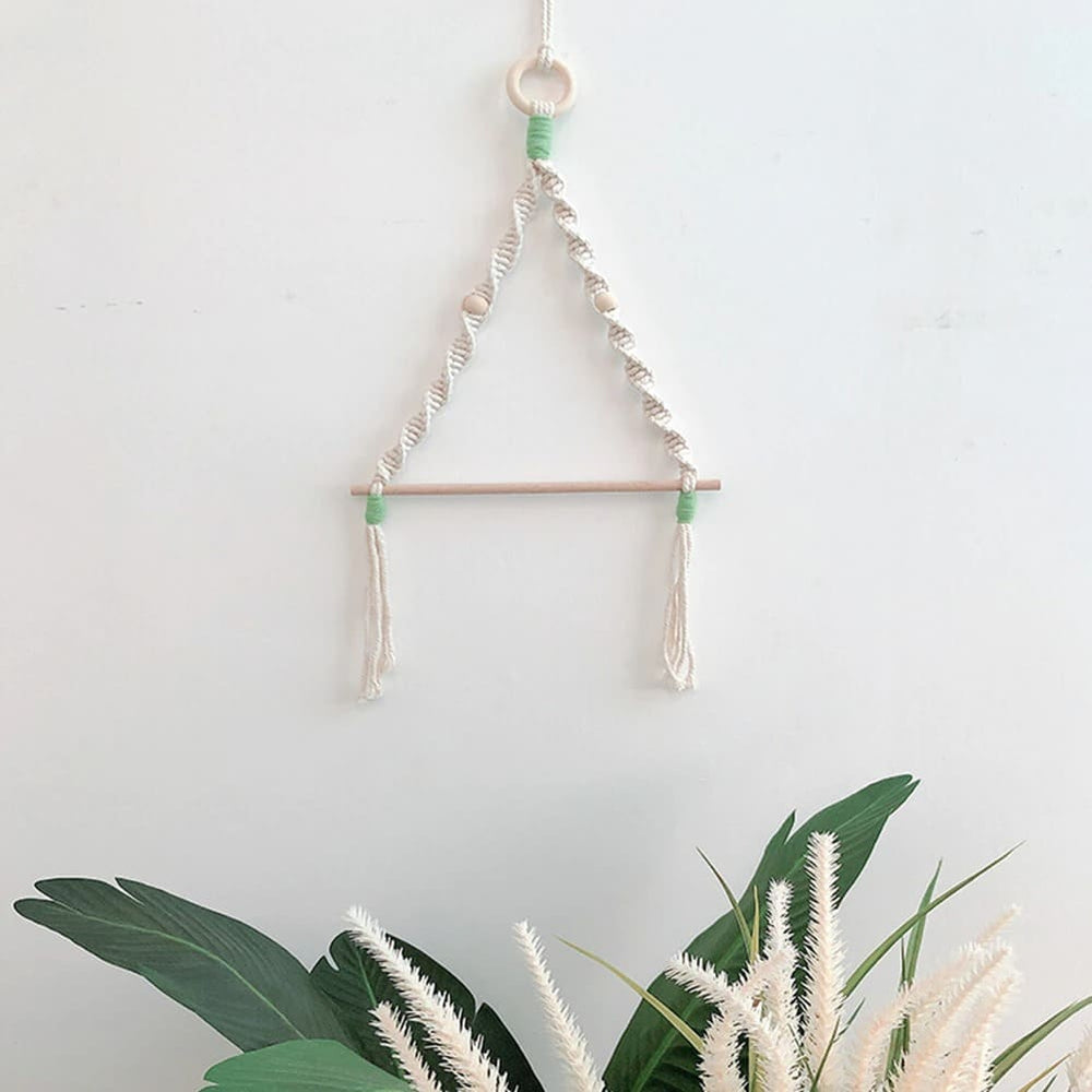 Porte rouleau macramé perles