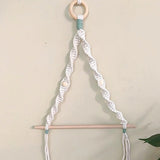 Porte rouleau macramé perles