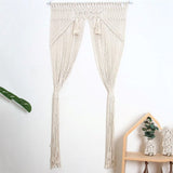 Rideau corde macramé