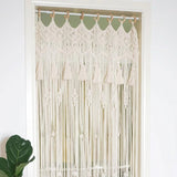 Rideau de porte macramé