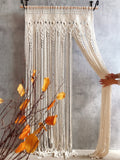 Rideau macramé bohème