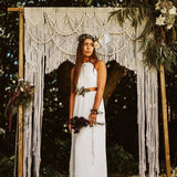 Rideau macramé mariage