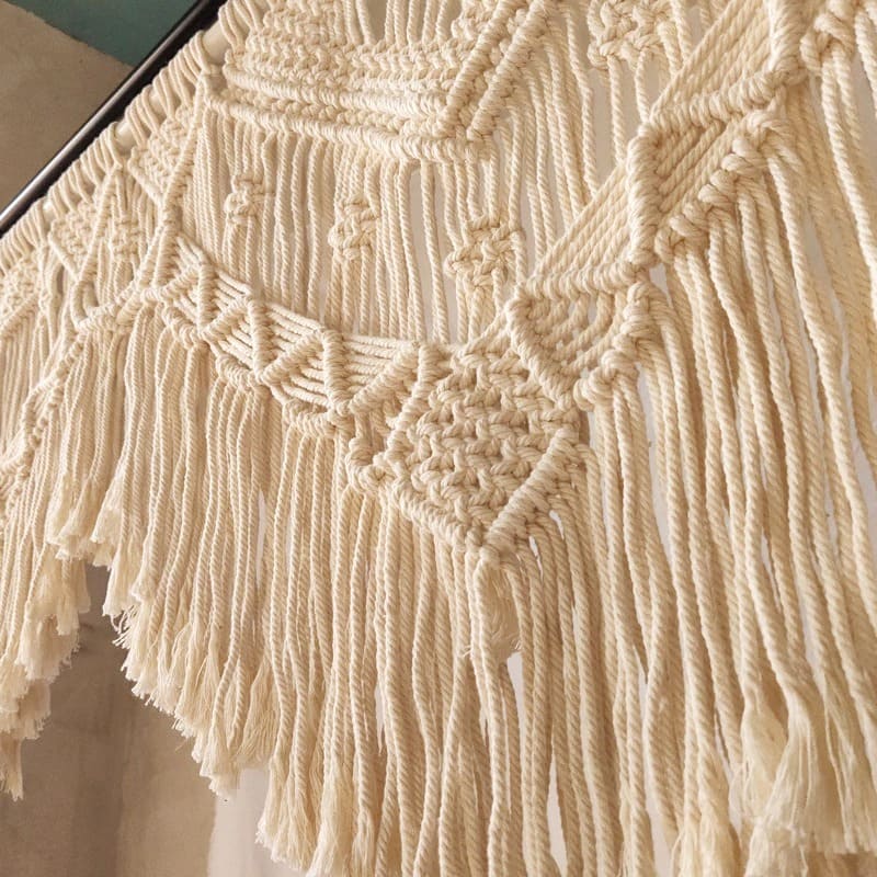 Rideau macramé mariage