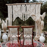 Rideau macramé mariage