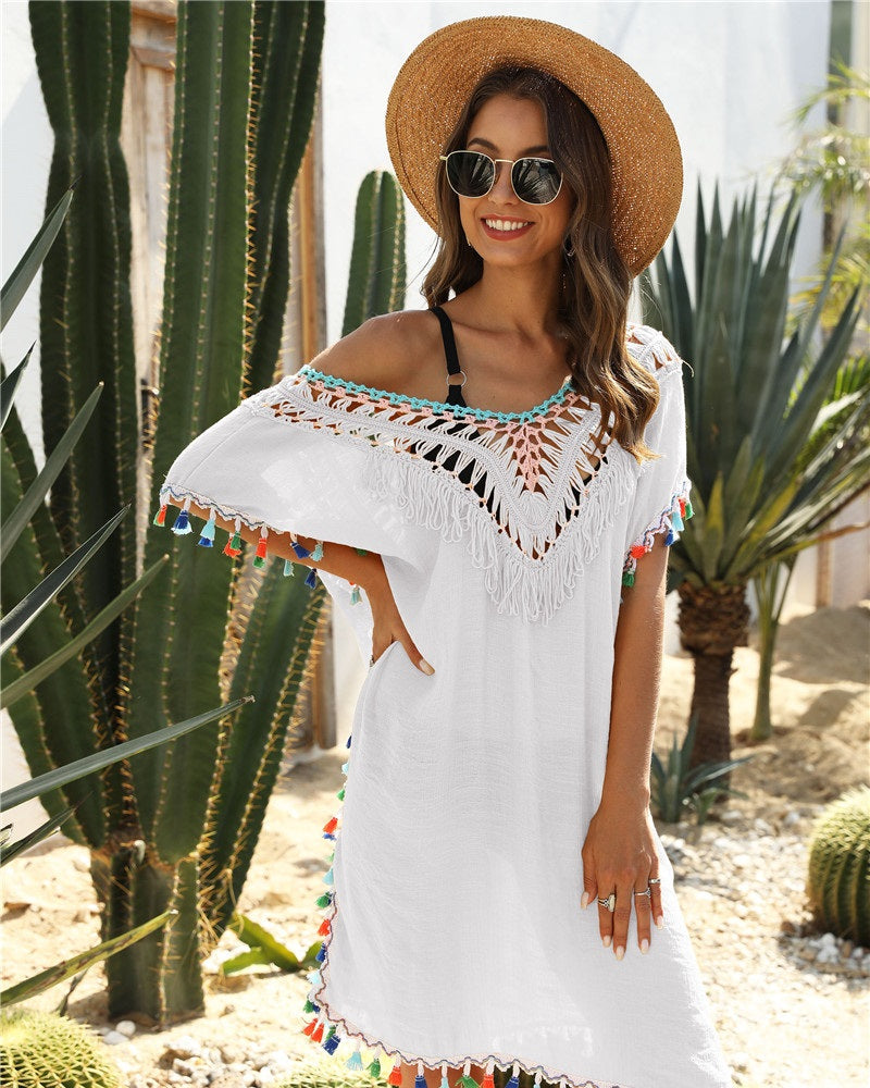 Robe en macramé