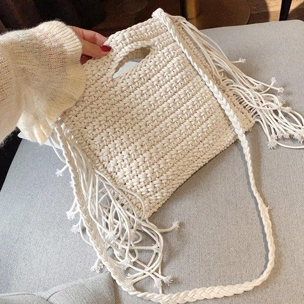 Sac à main corde tressée