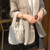 Sac en corde macramé