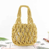 Sac en corde macramé