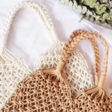 Sac filet en macramé