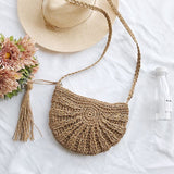 Sac jute macramé