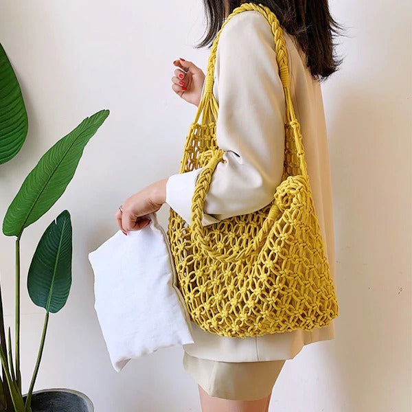 Macramé sac couleur