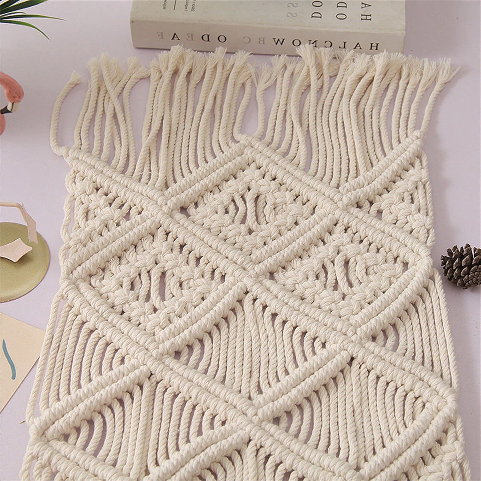 Set de table bohème macramé