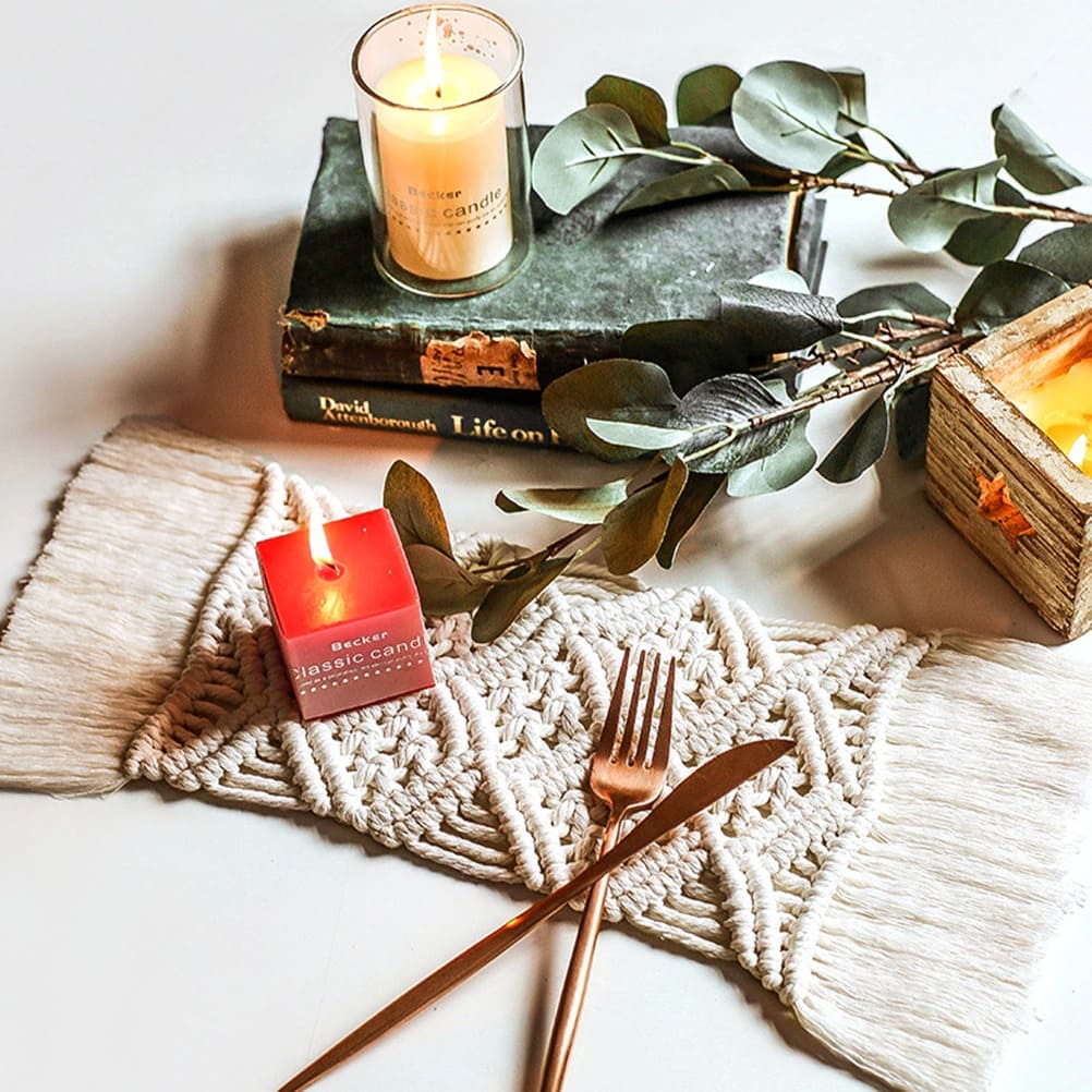 Set de table rectangulaire macramé