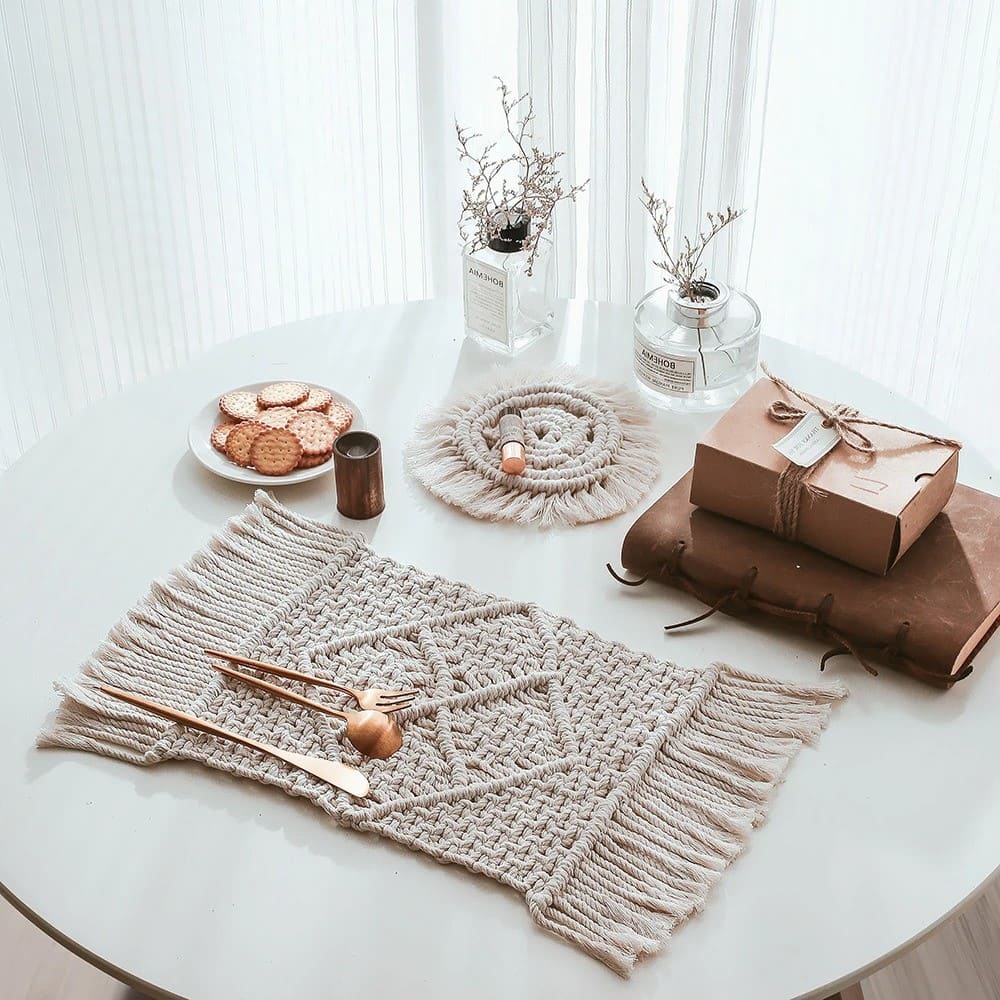 Set de table en macramé