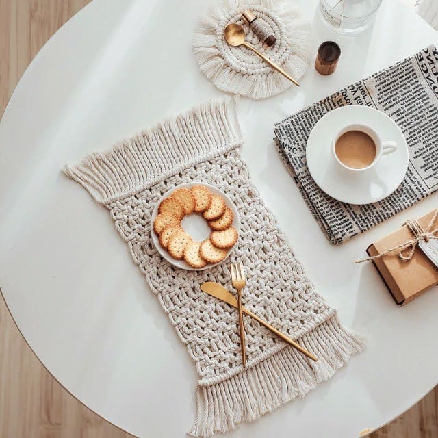Set de table en macramé