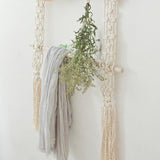 Support mural macramé