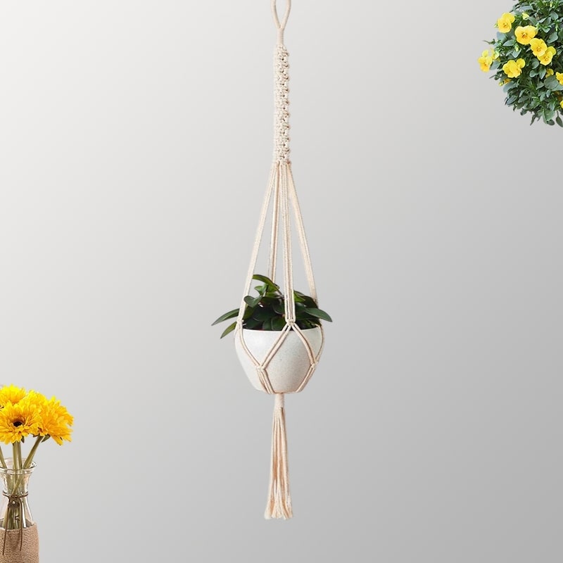 Suspension macramé corde