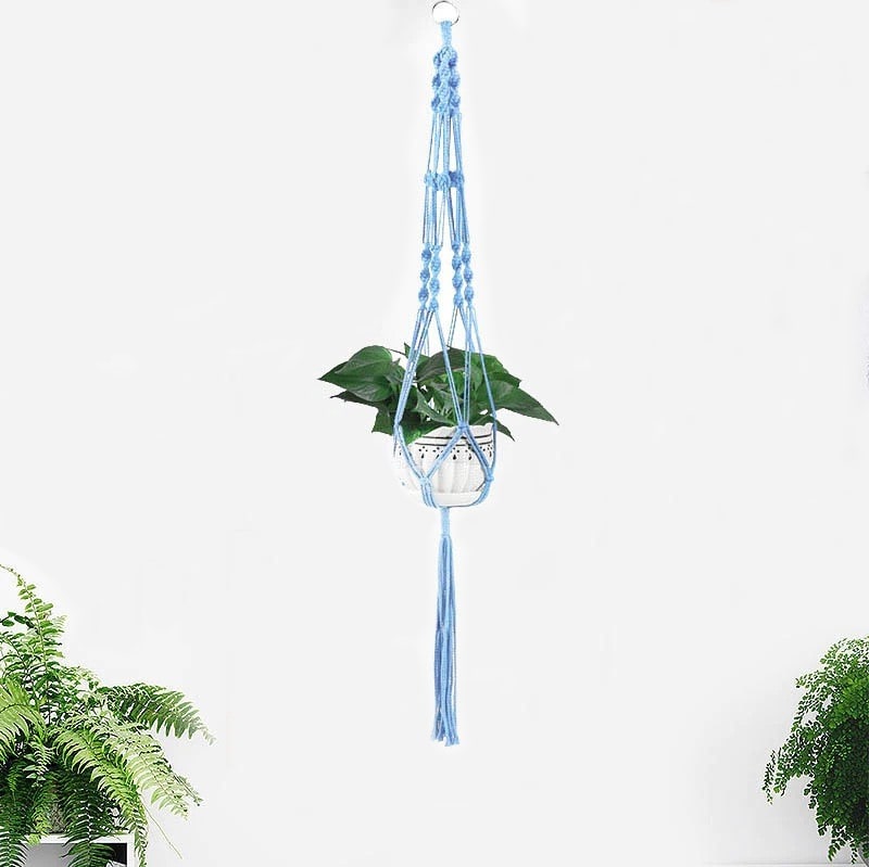 Suspension macramé couleur