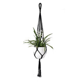 Suspension macramé noir
