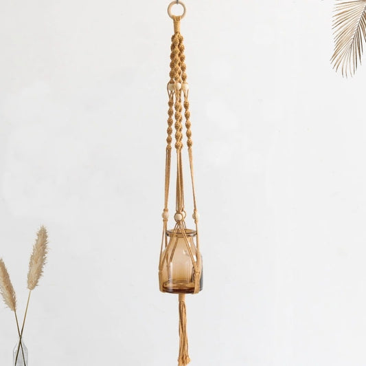 Suspension macramé vintage