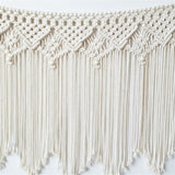 Tête de lit murale en macramé