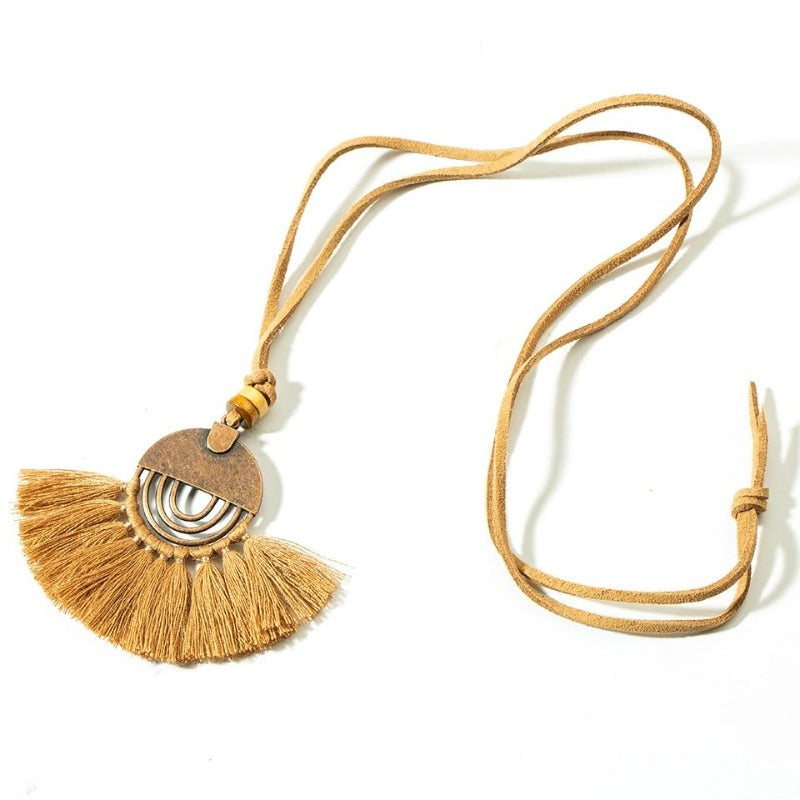 Collier en macramé bohème