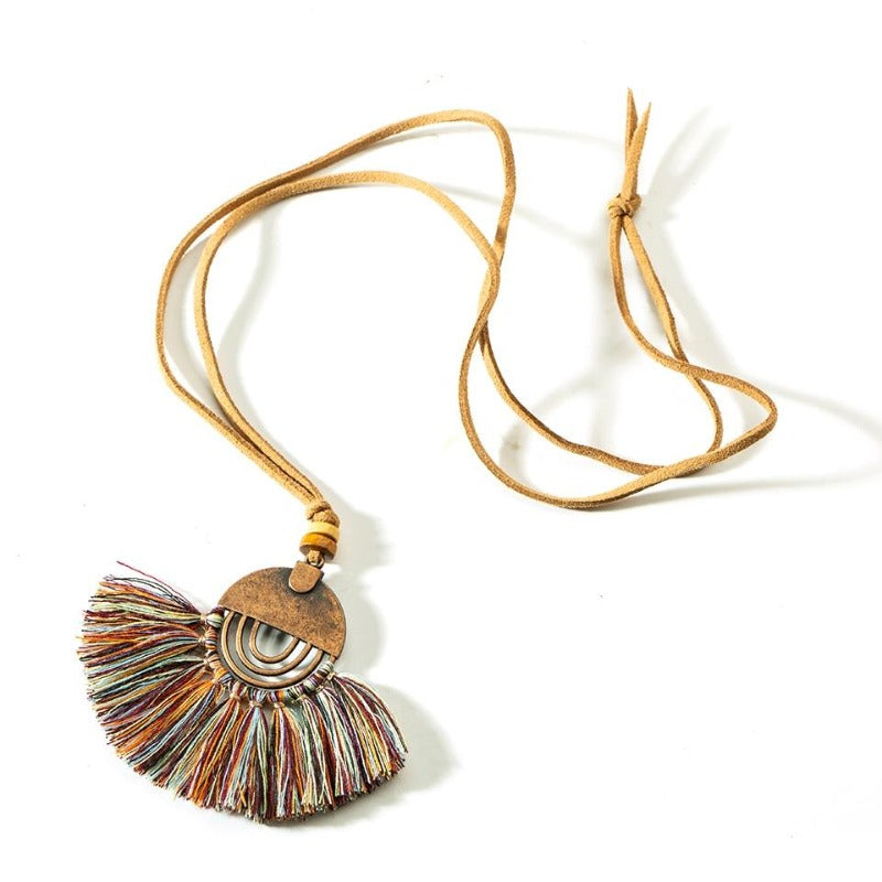 Collier en macramé bohème