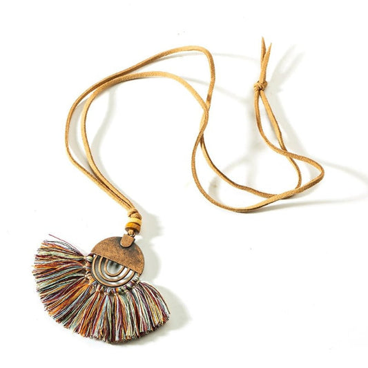 Collier en macramé bohème