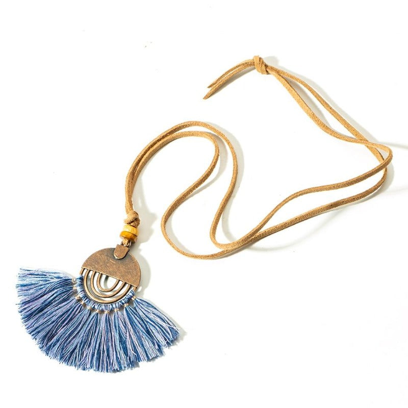Collier en macramé bohème