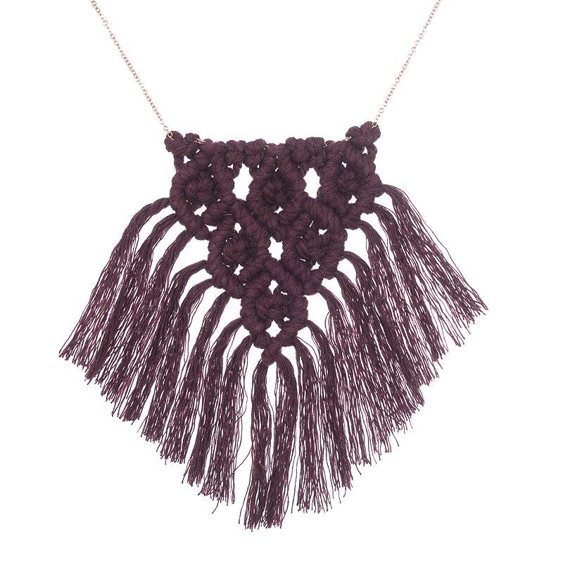 Collier en macramé