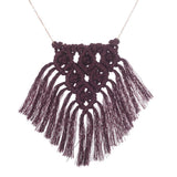 Collier en macramé