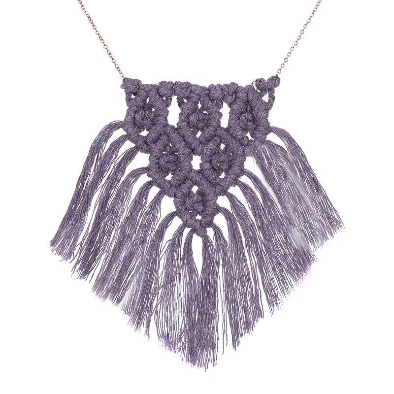 Collier en macramé