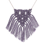 Collier en macramé