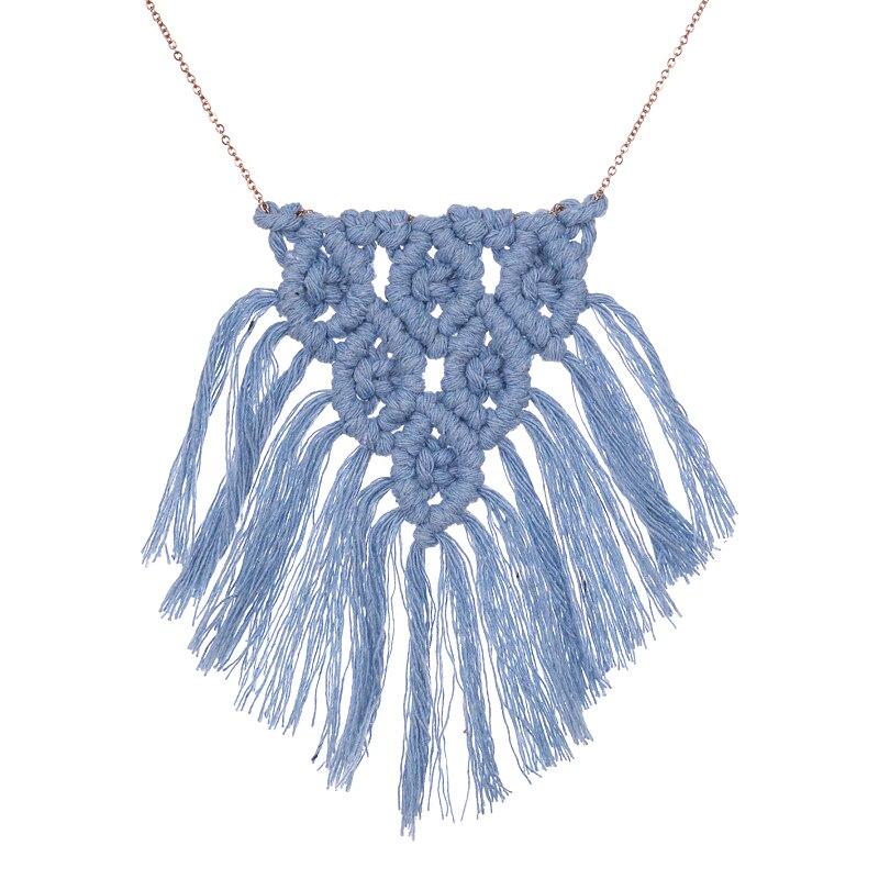 Collier en macramé