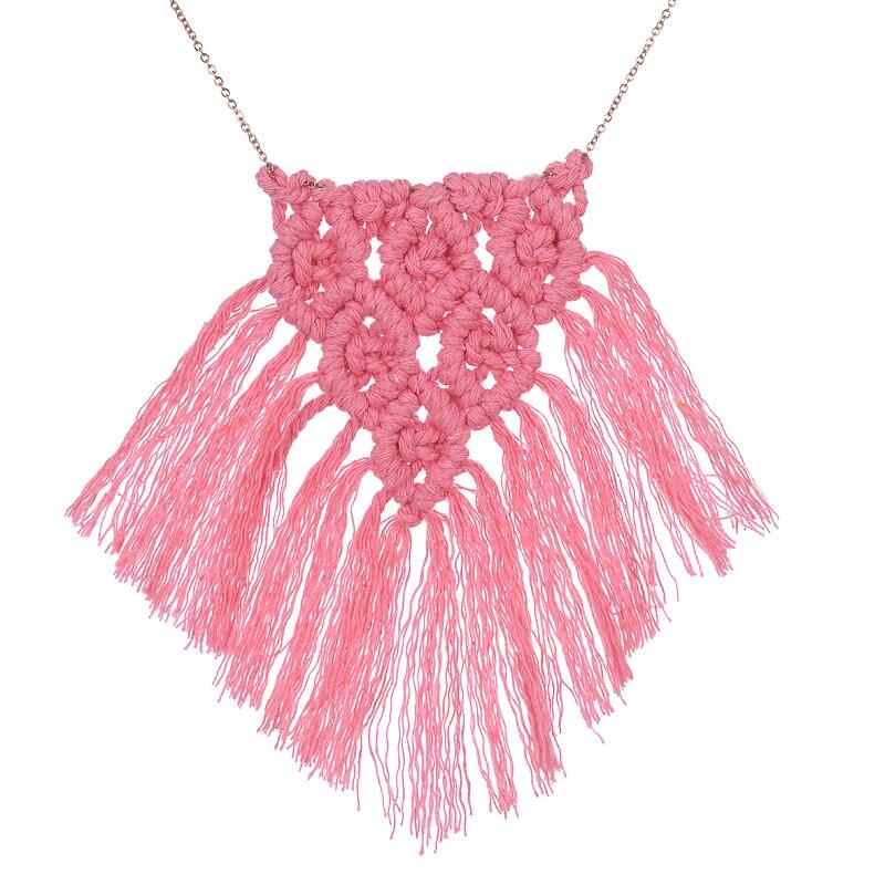 Collier en macramé