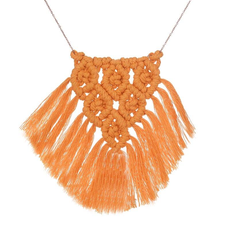 Collier en macramé
