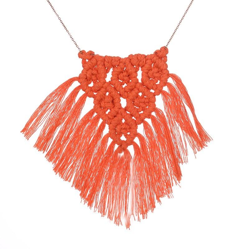 Collier en macramé