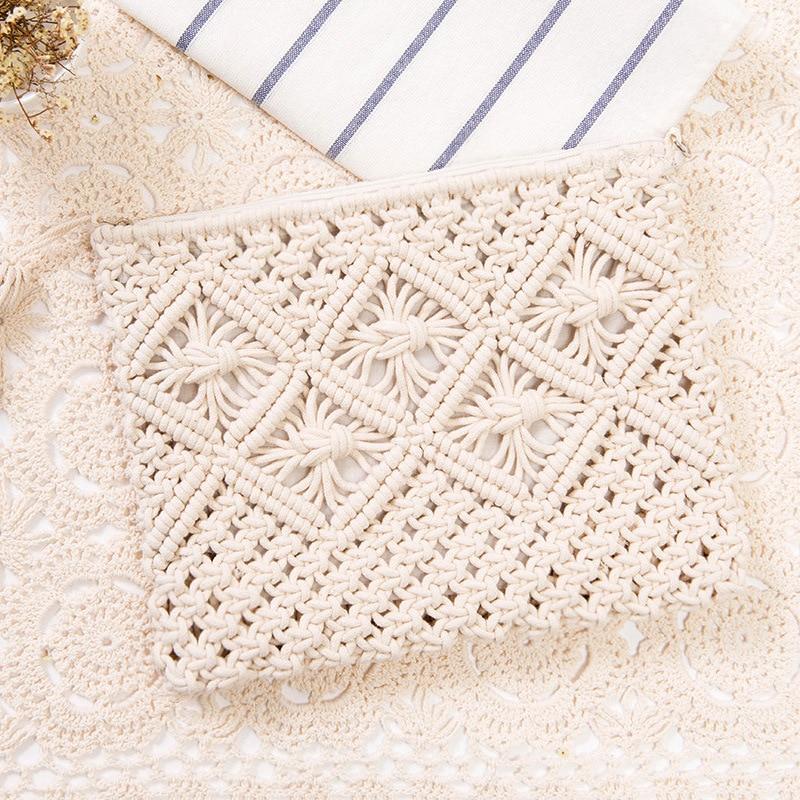 Pochette en macramé