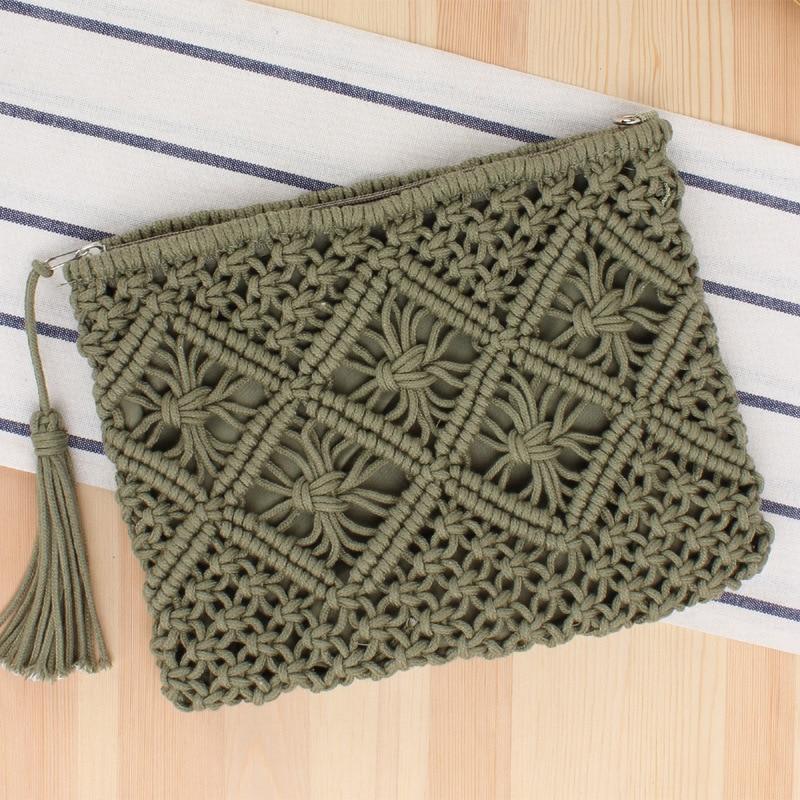Pochette en macramé