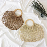 Sac macramé rond