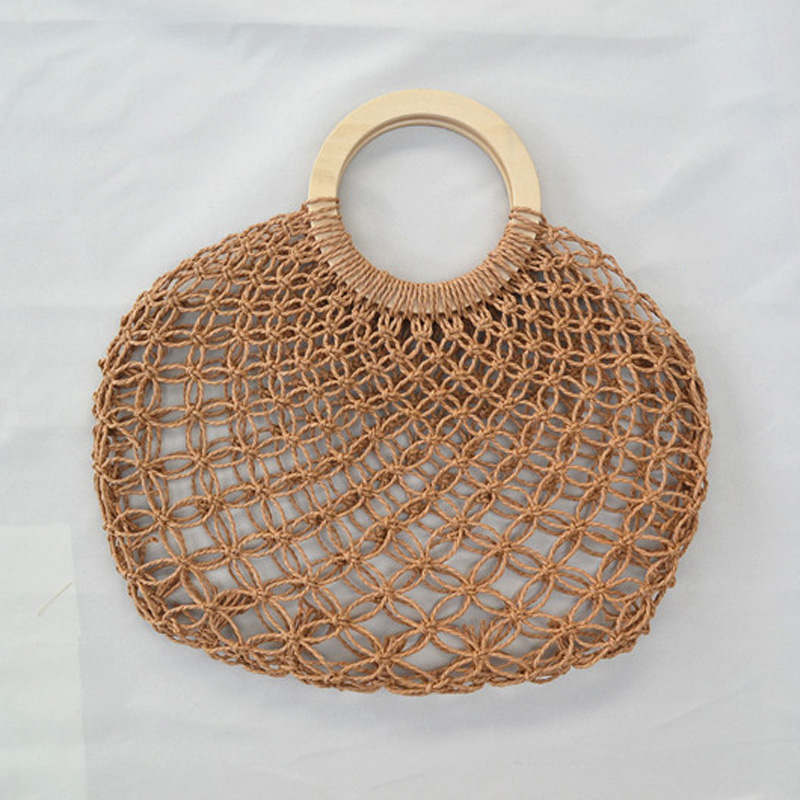 Sac macramé rond